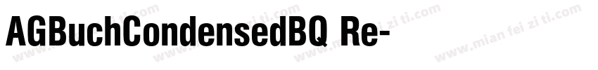 AGBuchCondensedBQ Re字体转换